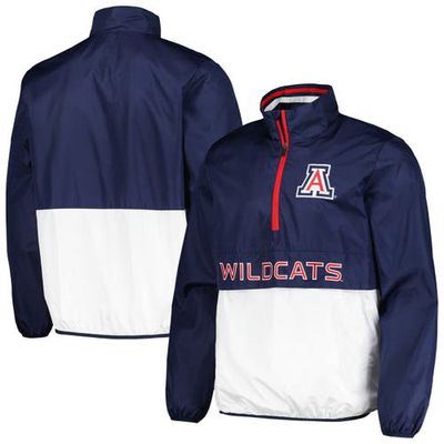 Men's G-III Sports by Carl Banks Navy Arizona Wildcats Cornerman Half-Zip Top