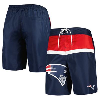 Men's G-III Sports by Carl Banks Navy New England Patriots Sea Wind Swim Trunks