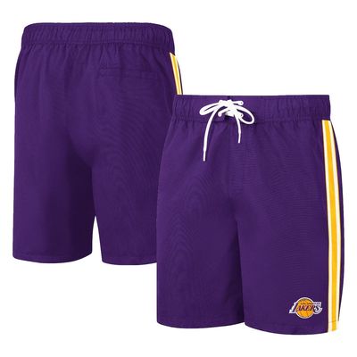Men's G-III Sports by Carl Banks Purple/Gold Los Angeles Lakers Sand Beach Volley Swim Shorts