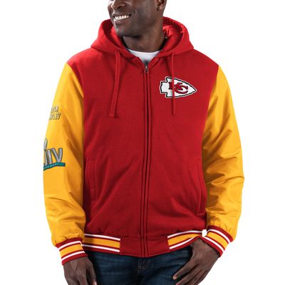 Men's G-III Sports by Carl Banks Red/Gold Kansas City Chiefs Player Option Full-Zip Hoodie