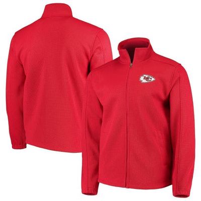 Men's G-III Sports by Carl Banks Red Kansas City Chiefs QR Audible Full-Zip Fleece Jacket