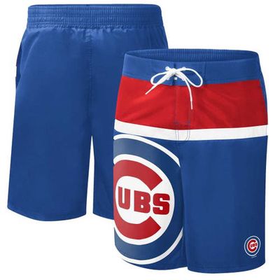 Men's G-III Sports by Carl Banks Royal Chicago Cubs Sea Wind Swim Shorts