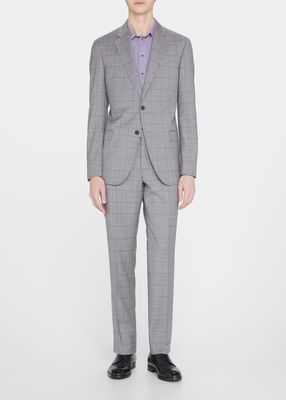 Men's G-Line Double Windowpane Suit