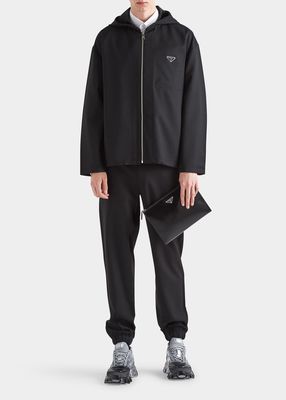 Men's Gabardine Hooded Jacket