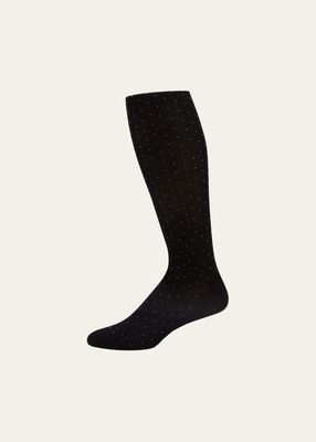 Men's Gadsbury Pindot Crew Socks