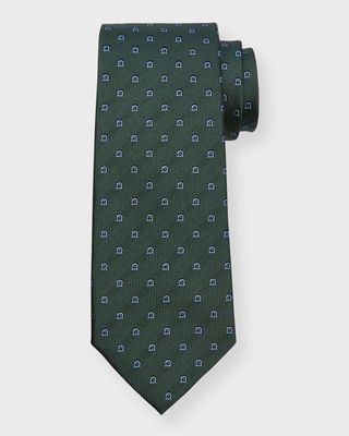 Men's Gancini Jacquard Silk Tie