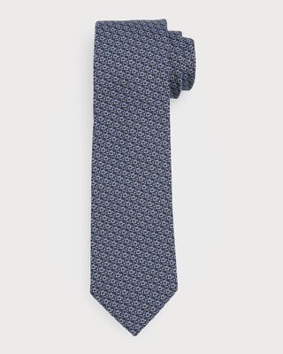 Men's Gancini Silk Jacquard Tie