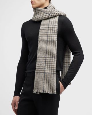 Men's Gap Cashmere Double Faced Check Scarf