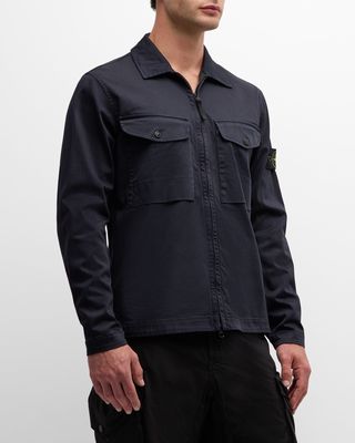 Men's Garment-Dyed Overshirt