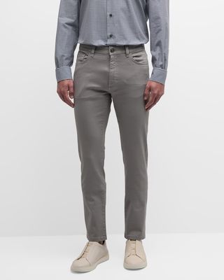 Men's Garment-Dyed Slim Denim Jeans