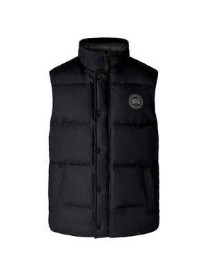 Men's Garson Wool Vest - Carbon Melange - Size XL