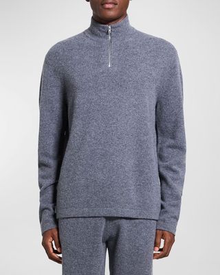 Men's Geder Wool Quarter-Zip Sweater
