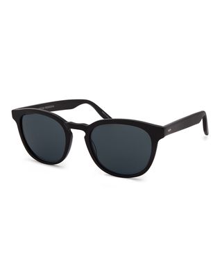 Men's Gellert 51 Round Solid Acetate Sunglasses