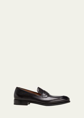 Men's Genk Leather Penny Loafers