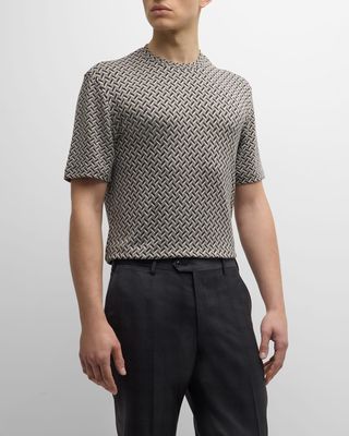 Men's Geometric Stretch T-Shirt