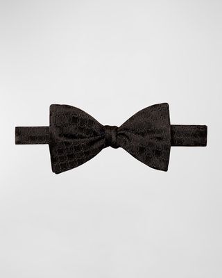 Men's Geometric Woven Silk Bow Tie