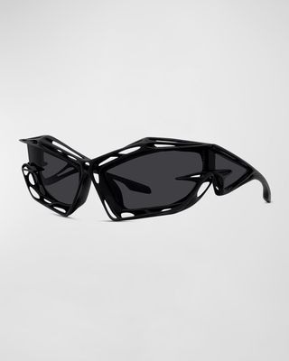 Men's Giv Cut Cage Nylon Shield Sunglasses