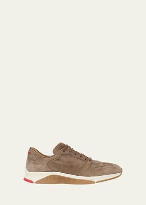 Men's Goatskin Suede Runner Sneakers