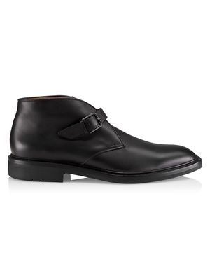 Men's Goodyear Welt Leather Boots - Noir - Size 10 - Noir - Size 10