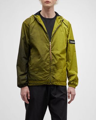 Men's Gradient Wind-Resistant Hooded Jacket