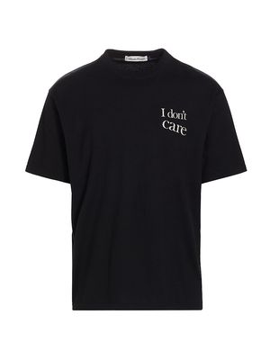 Men's Graphic Crewneck T-Shirt - Black - Size Small