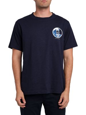 Men's Graphic Logo T-Shirt - Navy - Size Small