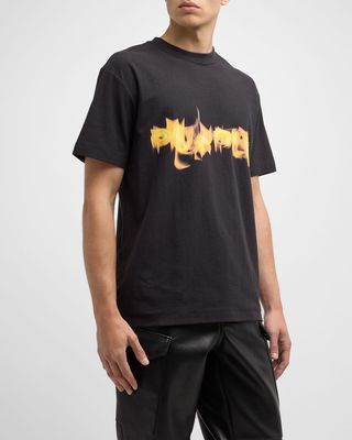 Men's Graphic Textured Jersey T-Shirt