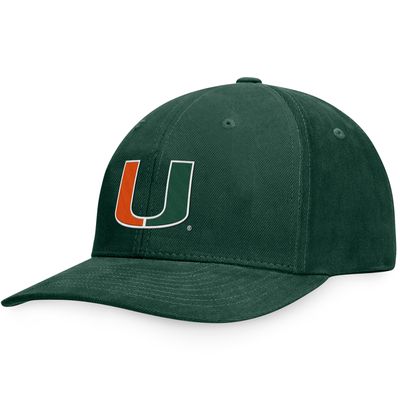 Men's Green Miami Hurricanes Scope Adjustable Hat