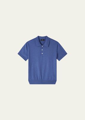 Men's Gregory Cotton-Cashmere Polo Shirt