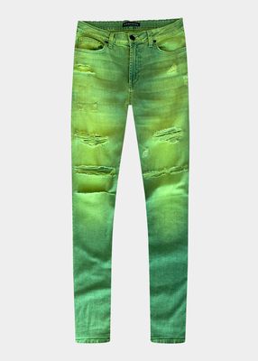 Men's Greyson Tie-Dye Skinny Jeans