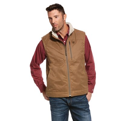 Men's Grizzly Canvas Vest in Cub Cotton/Polyester