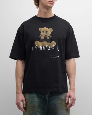 Men's Grumpy Teddy Graphic T-Shirt