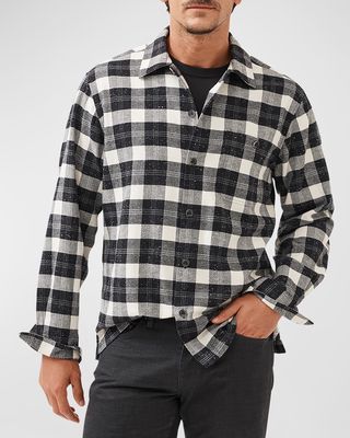 Men's Halfmoon Ave Check Overshirt