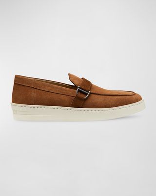 Men's Hamptons Suede Buckle Loafers