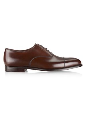 Men's Hand Grade Lonsdale Leather Oxford Shoes - Dark Brown Antique Calf - Size 10.5 - Dark Brown Antique Calf - Size 10.5