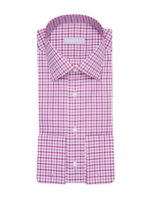 Men's Handmade Asti Shirt - Pink - Size 15.75