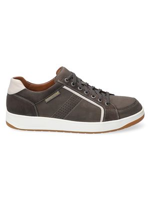 Men's Harrison Leather Low-Top Sneakers - Dark Grey - Size 8 - Dark Grey - Size 8