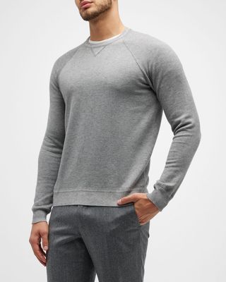 Men's Hartford Cotton-Wool Crewneck Sweater