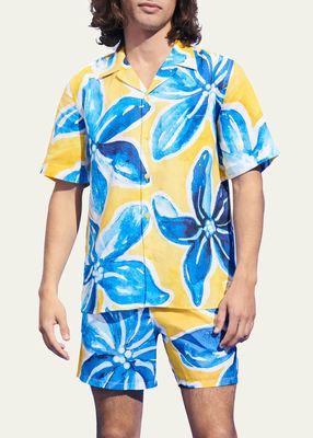 Men's Hawaiian Leaf Camp Shirt