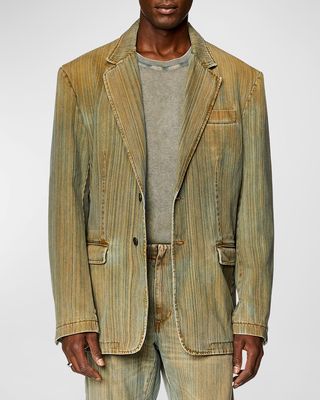 Men's Heat-Sealed Denim Jacket