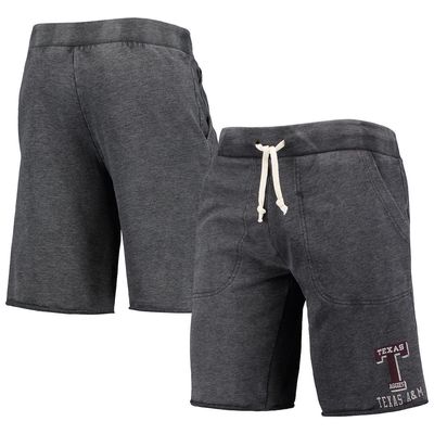 Men's Heathered Black Alternative Apparel Texas A & M Aggies Victory Lounge Shorts in Heather Black