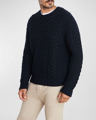 Men's Heirloom Cable-Knit Sweater