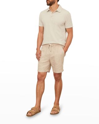 Men's Hemp Micro-Stripe Shorts