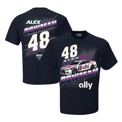 Men's Hendrick Motorsports Team Collection Navy Alex Bowman ally Groove T-Shirt