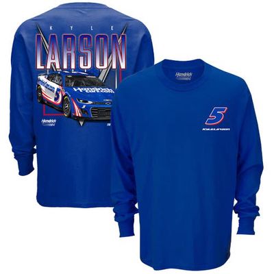 Men's Hendrick Motorsports Team Collection Royal Kyle Larson Hendrickcars. com Pit Road Long Sleeve T-Shirt