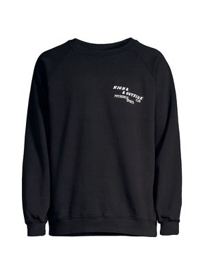 Men's High & Outside Raglan Sweatshirt - Faded Black - Size Small - Faded Black - Size Small
