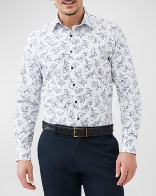 Men's Hildersden Slim-Fit Printed Sport Shirt
