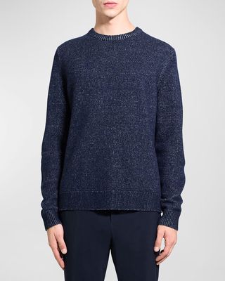Men's Hilles Wool-Cashmere Crewneck Sweater