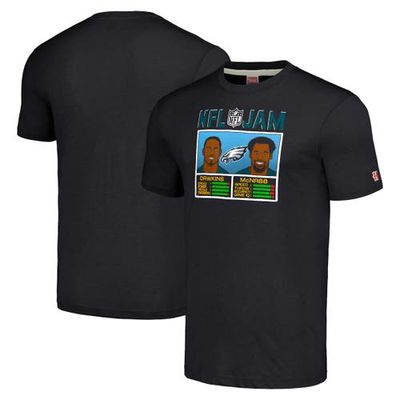 Men's Homage Brian Dawkins & Donovan McNabb Charcoal Philadelphia Eagles NFL Jam Retired Tri-Blend T-Shirt