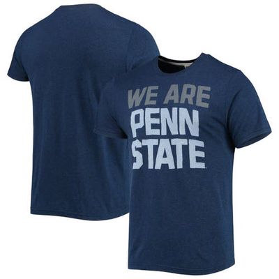 Men's Homage Heathered Navy Penn State Nittany Lions Local Tri-Blend T-Shirt in Heather Navy